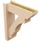 Ekena Millwork 6-in W x 18-in D x 22-in H Balboa Slat Rough Cedar Woodgrain TimberThane Outlooker, Primed Tan OUTUR060X18X22BOA24RCPR - alternate 3